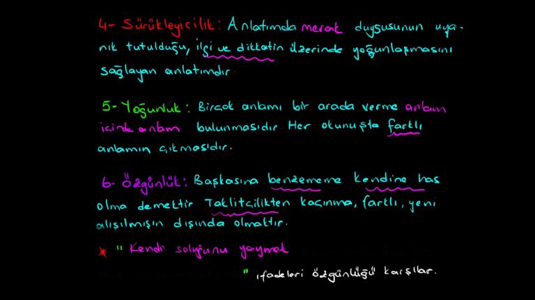 İyi Bir Anlatımda Bulunması Gereken Özellikler Bölüm 1