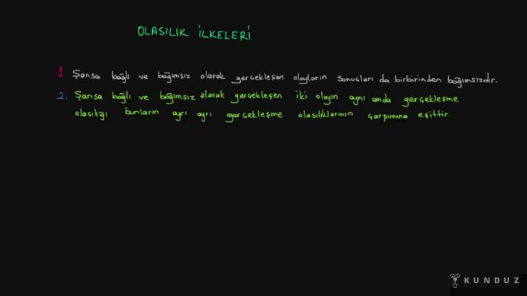 Kalıtımın Genel Esasları ve Mendel İlkeleri