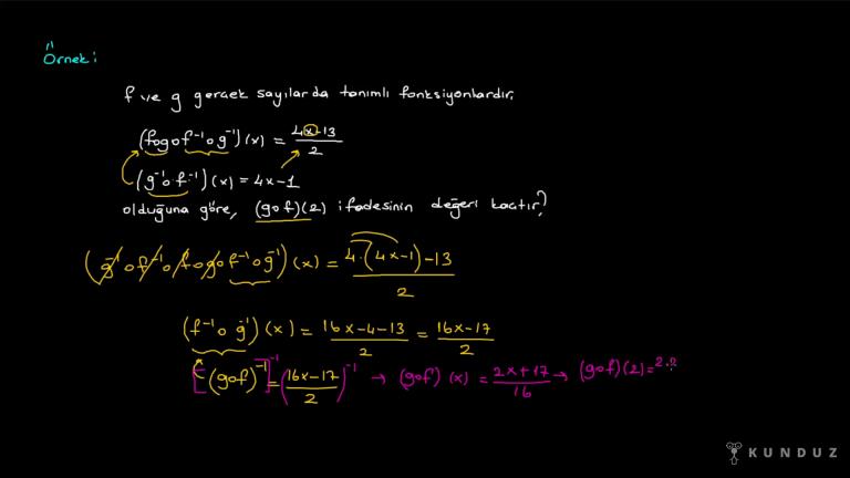 Ters Fonksiyon Uygulamaları Bölüm 4