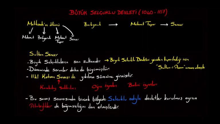 Büyük Selçuklu Devleti Bölüm 3