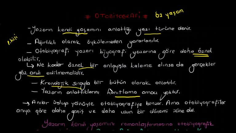 Otobiyografi Nedir?