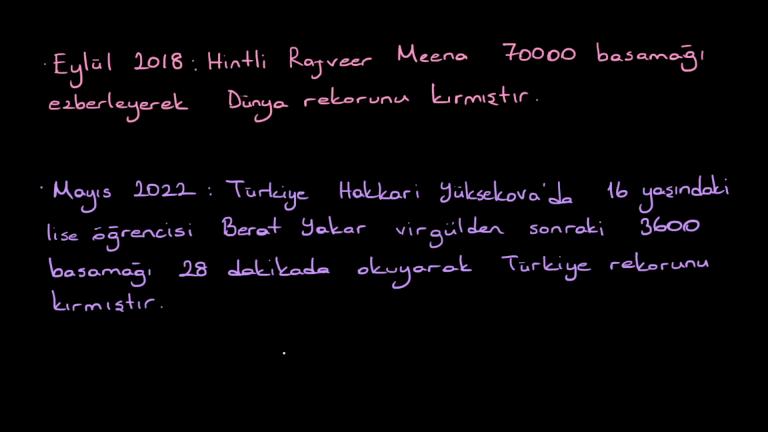 Pi sayısı nedir?