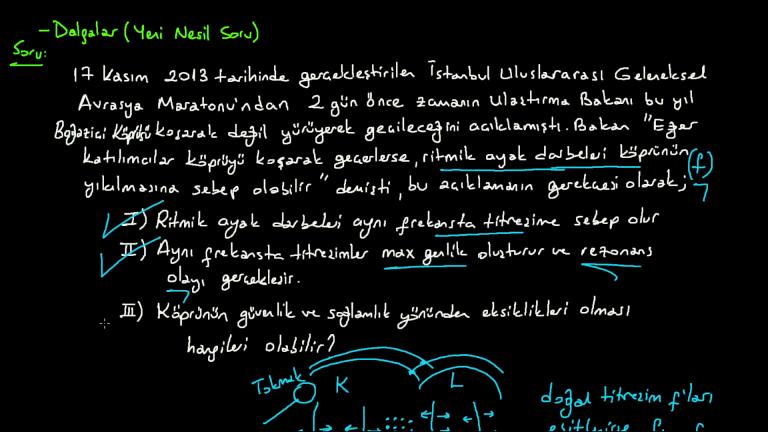 Dalgalar Yeni Nesil Soru