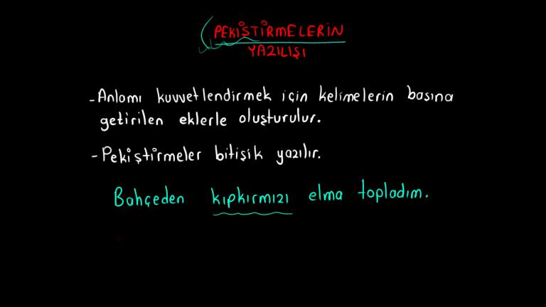 Birleşik Sözcük-İkileme-Pekiştirme Yazımı