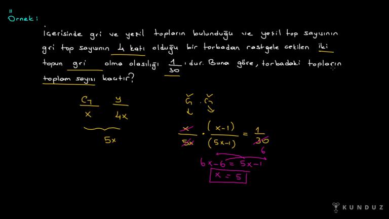 Bağımlı ve Bağımsız Olaylar Bölüm 2