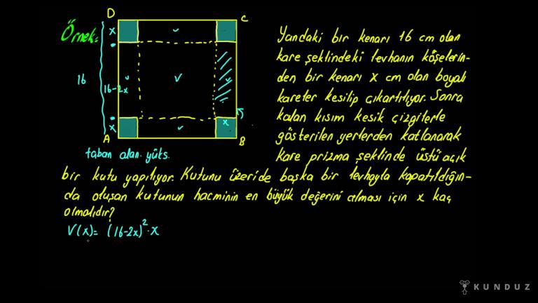 Maksimum Minimum Problemleri Bölüm 4