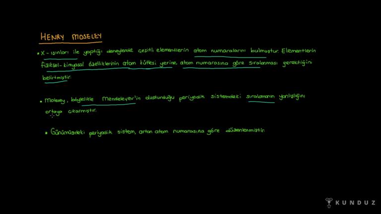 Periyodik Sistem ve Özellikleri