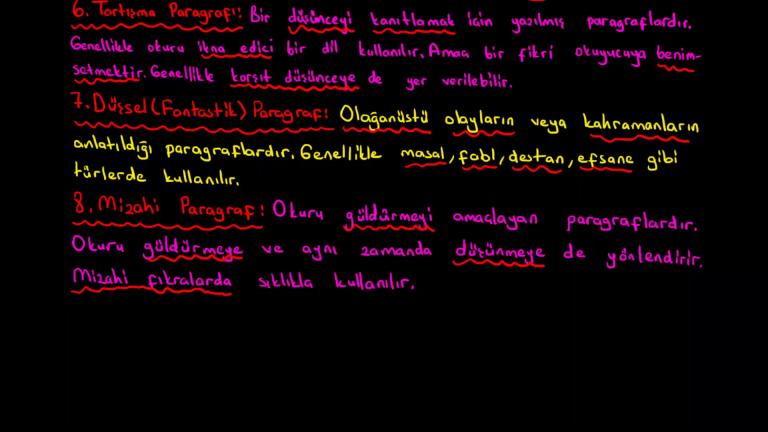 Paragraf Türleri