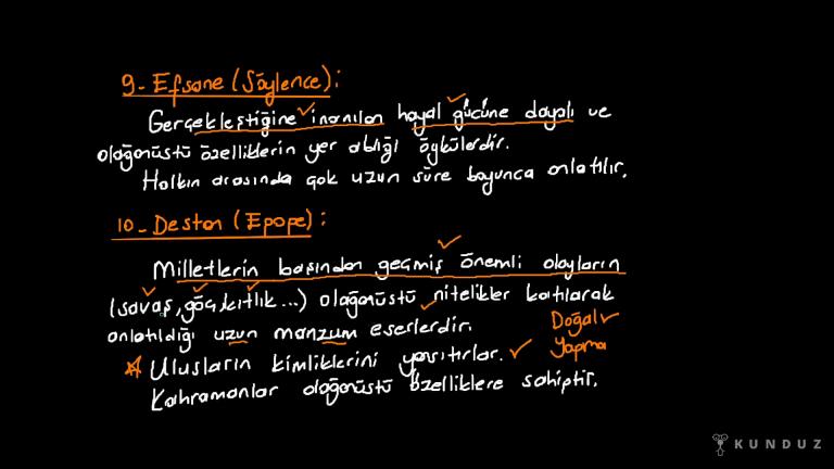 Gezi Yazısı, Efsane, Destan