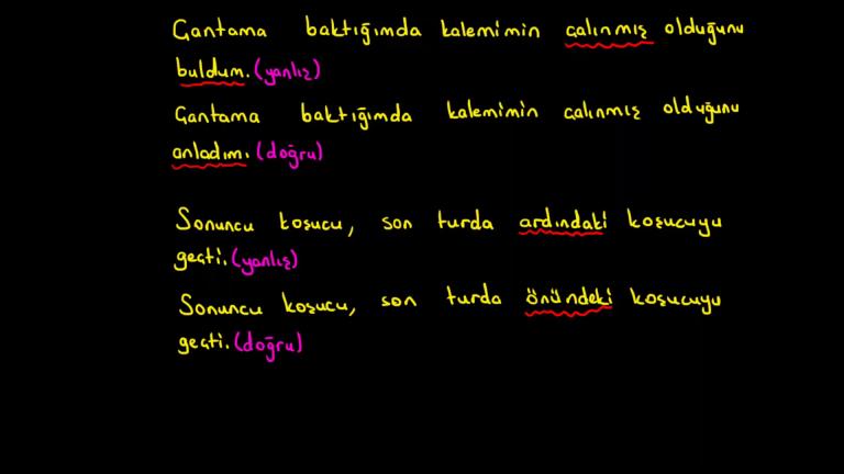 Sıralama ve Mantık Yanlışlığı