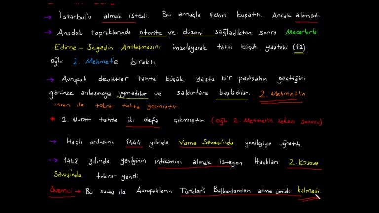 I. Mehmet ve II. Murat Dönemi