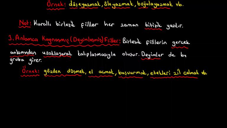 Birleşik Yapılı Fiiller