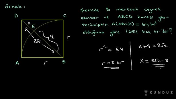 Çemberin Temel Elemanları Örnek Sorular Bölüm 3
