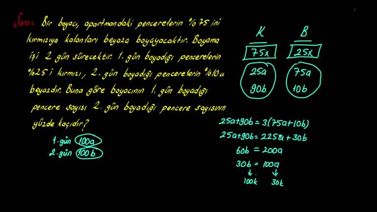 Yüzde Problemleri Yeni Nesil Sorular Bölüm 1