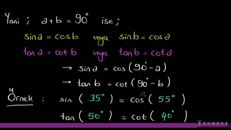 Trigonometrik Fonksiyonlarda Oranlar