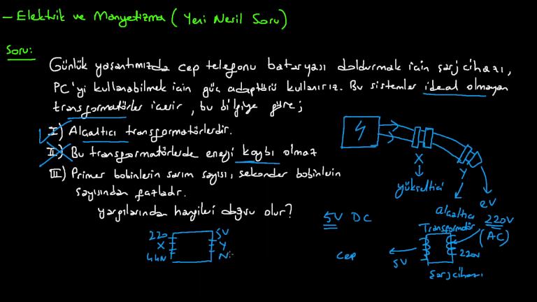Elektrik ve Manyetizma Yeni Nesil Sorular Bölüm 3