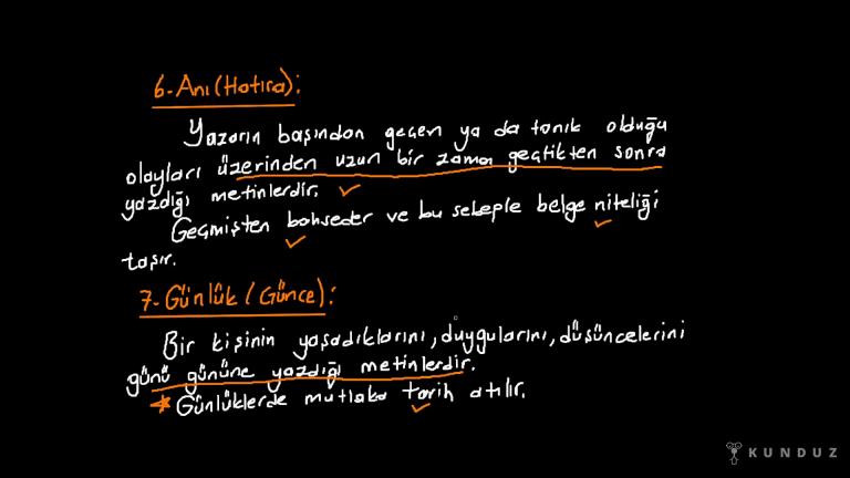 Masal,Fabl,Tiyatro,Anı ve Günlük