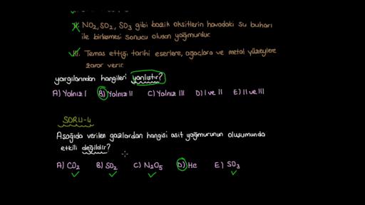 Çevre Kimyası Örnek Sorular