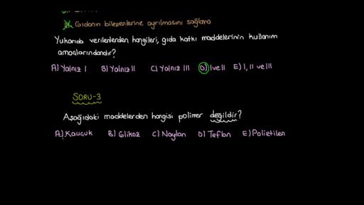 Su ve Hayat Örnek Sorular