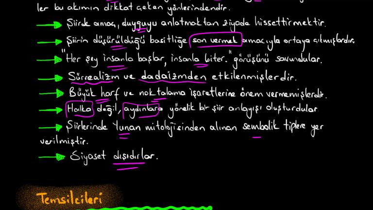 İkinci Yeni Şiirinin Özellikleri