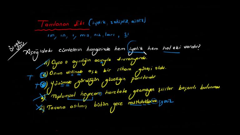 İsim Çekim Ekleri Konusu