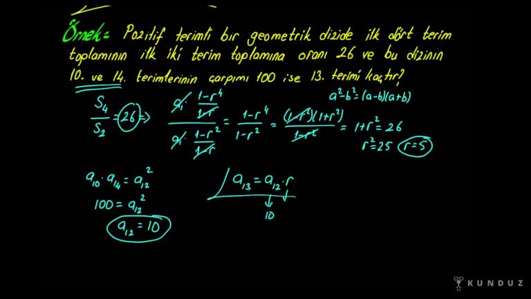 Geometrik Dizi Tanımı