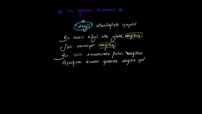 Ek Fiilin Şartı
