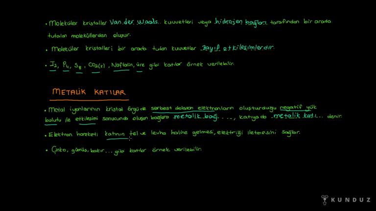 Katılar ve Özellikleri Bölüm 3