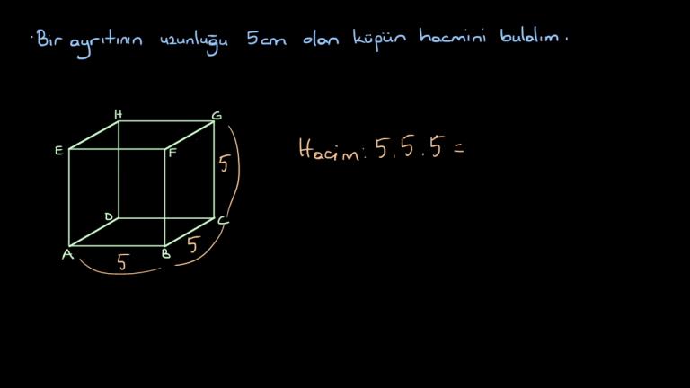 Dikdörtgenler Prizmasının Hacmi
