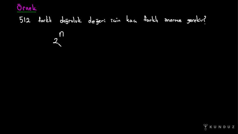 Doğruluk Tablosu