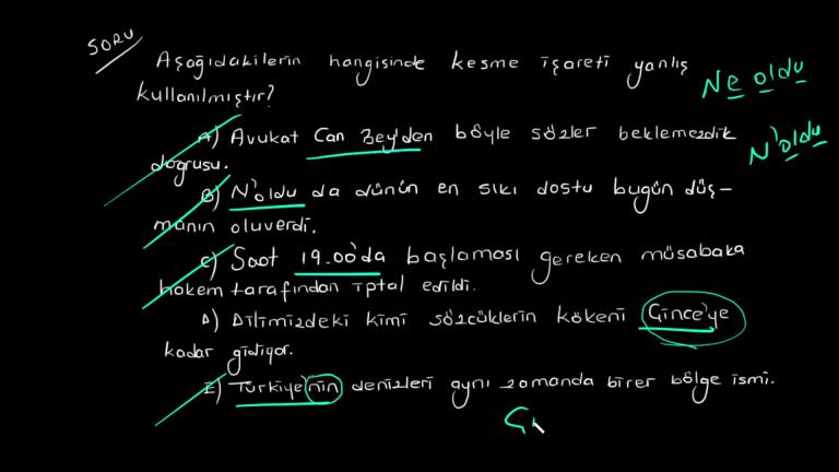 Tırnak İşareti - Kısa Çizgi