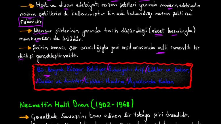 Milli Edebiyat Anlayışını Yansıtan Şiir Özellikleri
