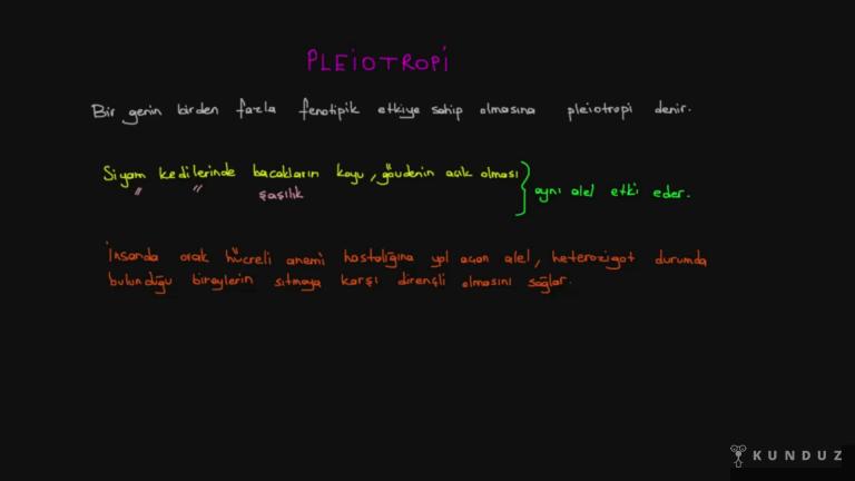 Kontrol Çaprazlaması ve Pleiotropi