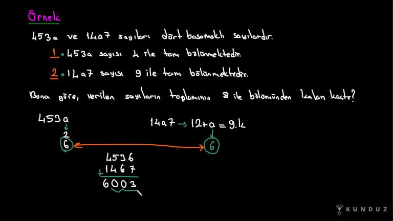 2, 3, 4, 8 ve 9 ile Bölünebilme Kuralları