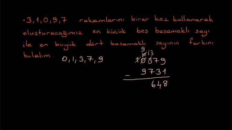 Çıkarma İşlemi