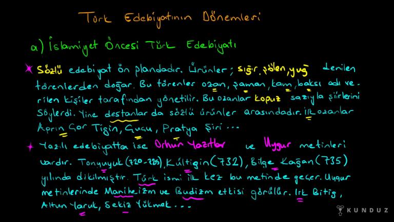 İslam Öncesi Edebiyat