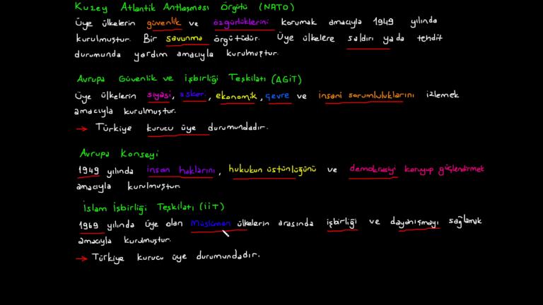 Uluslararası Kuruluşlar