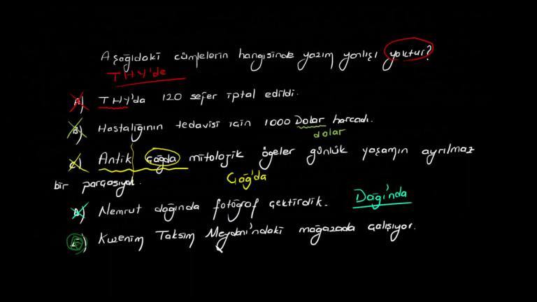 Kısaltmaların Yazımı