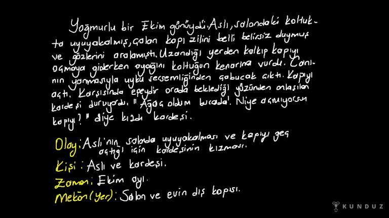 Hikaye Unsurları