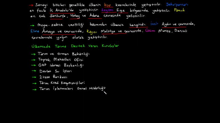 Ülkemizde Tarım
