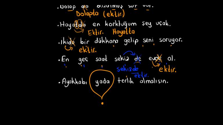 De'nin Yazımı