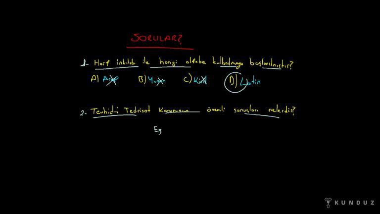 Eğitimde Yapılan Çalışmalar