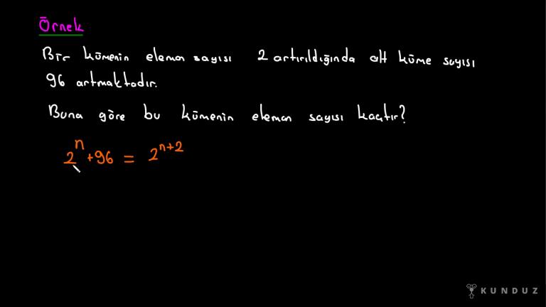 Alt Küme Özellikleri