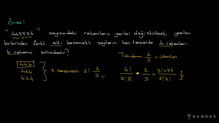 Tekrarlı Permütasyon Bölüm 4