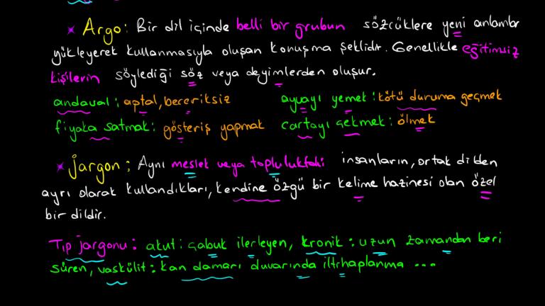 Dilin Kullanımından Doğan Farklılıkları