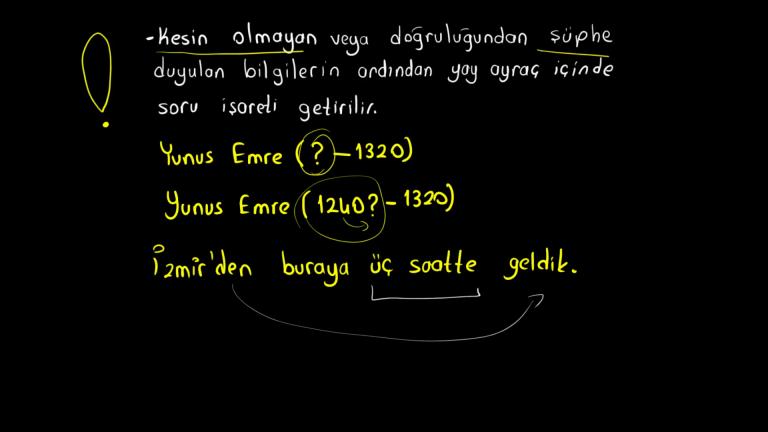 Üç Nokta-Soru İşareti