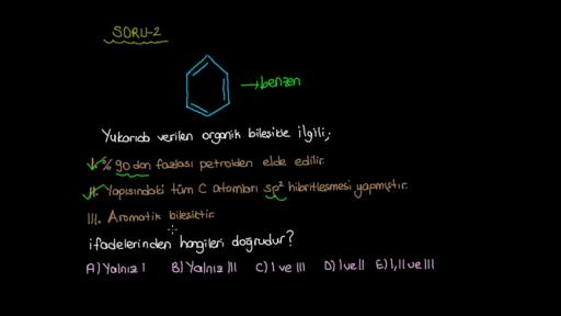 Aromatik Bileşikler ve Fonksiyonel Gruplar Örnek Sorular