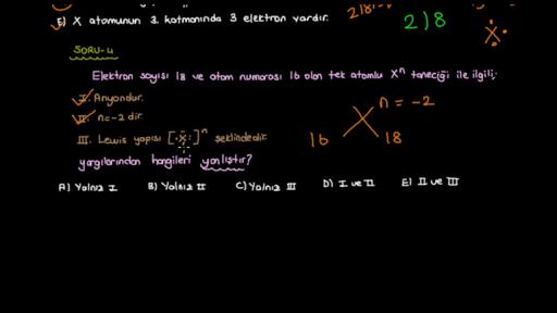 Atomun Yapısı Örnek Sorular Bölüm 4