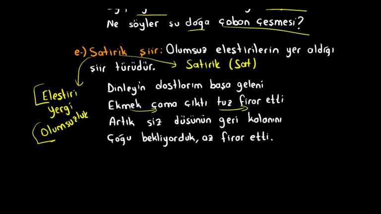 Şiir Türleri