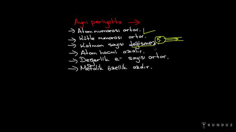 Periyodik Sistem Bölüm 1